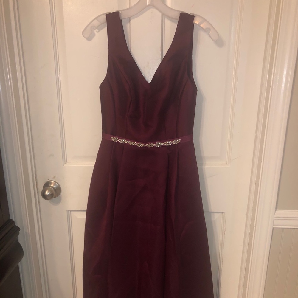 Wine color Formal Dress (tea length)